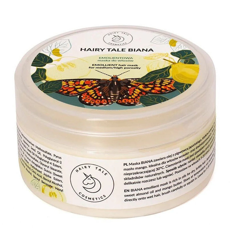 BIANA emolientowa maska do włosów o średniej i wysokiej porowatości, 200g – Hairy Tale Cosmetics